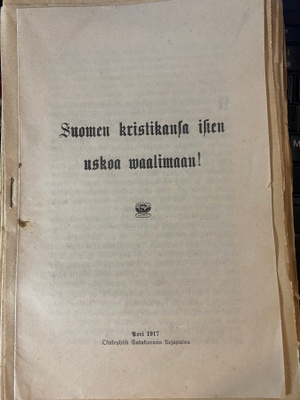 Suomen kristikansa isien uskoa vaalimaan