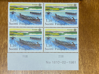 EUROOPPA 1981 1,10MK NUMERO NELIÖ**