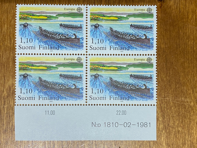 EUROOPPA 1981 1,10MK NUMERO NELIÖ**