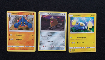 Pokemon kortit 3kpl (#82 Sun & Moon base set)