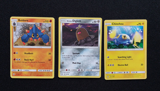 Pokemon kortit 3kpl (#82 Sun & Moon base set)