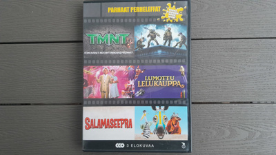 DVD: TMNT + Lumottu Lelukauppa + Salamaseepra 3xDVD (2005-08