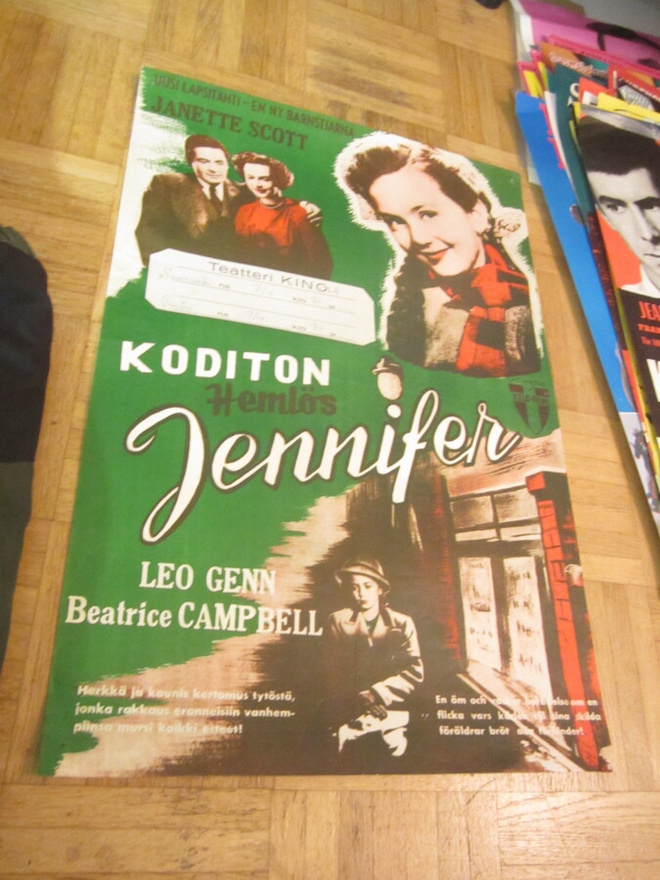 VANHA ORIG ELOKUVAJULISTE KODITON JENNIFER