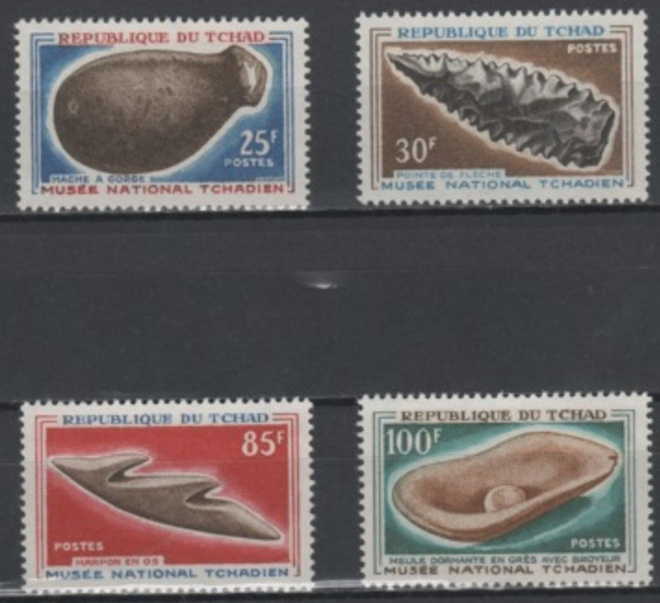 (S0014) CHAD, 1966 (Prehistoric Tools). Mi ## 166-169. MNH**