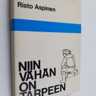 Risto Aspinen : Niin vähän on tarpeen eli Lammenahon erak... - pikkukuva 1
