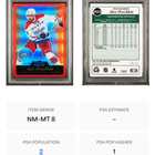 2015 OPC Platinum Retro Rainbow Red Alex Ovechkin /15 PSA 8 - pikkukuva 3