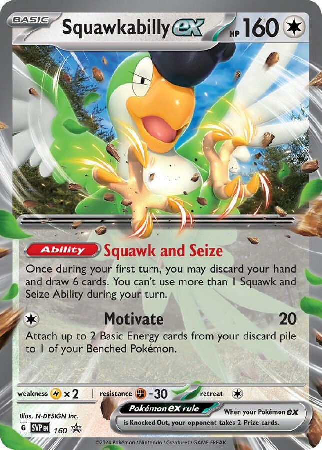 Squawkabilly ex SVP 160 - Black Star Promo - NM/M