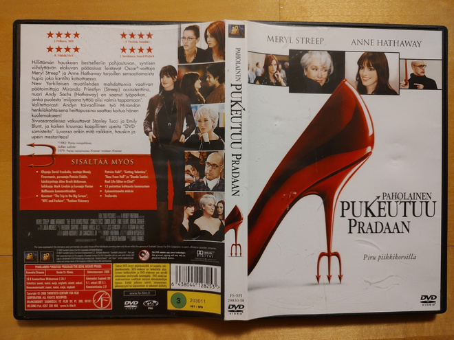 Paholainen pukeutuu Pradaan (The Devil Wears Prada) DVD