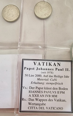 Vatikaani 2000 50Liiraa  CuNi UNC