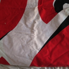 Vintage kuviollinen kangaspala (puuvilla?) - pikkukuva 1