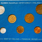 SUOMI 1 penni - 5 markkaa kolikot UNC 1976 alkup. pakkaus - pikkukuva 1