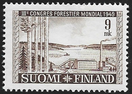 1949 III maailman metsäkongressi 9 mk ** Lape 368