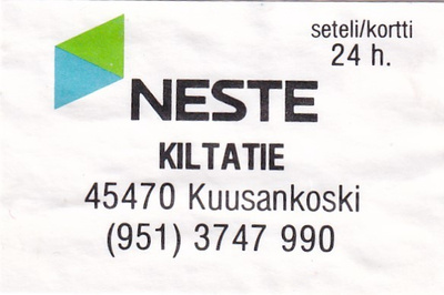 Kuusankoski, Kiltatie, NESTE      6/10