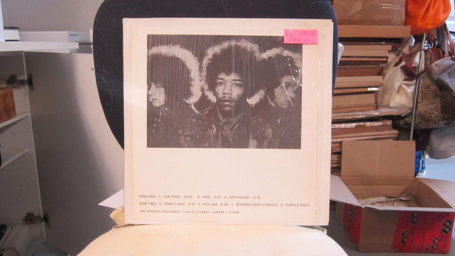Jimi Hendrix LP USA buutsi Live in Ottaway 1968