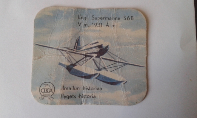 KERÄILYKUVA - OKA ILM. HIST.  ENGL. SUPERMAR 1931 (K15-S140)