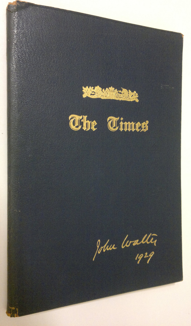 Notes on the history of The Times