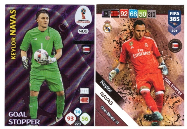 2 x Jalkapallo Mv KEYLOR NAVAS Costa Rica,Real Madrid
