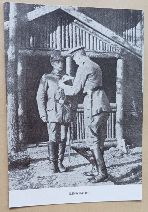 Jääkäriristi - Malmberg saa rautaristin 5.8.1916, ei p.