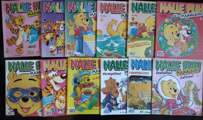 Nalle Puh Puuhalehti -lehtiä (11 kpl)