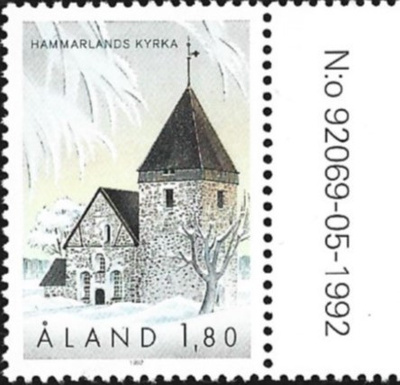 Ål 1992 Hammarlandin k 1,80 mk välilöpari numero ** LaPe 064