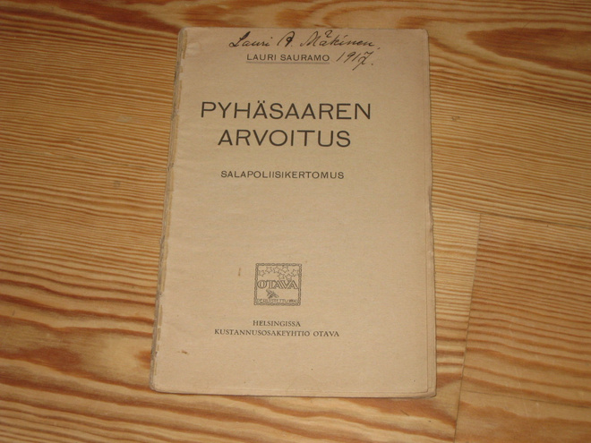Sauramo, Lauri: Pyhäsaaren arvoitus 1.p v. 1917