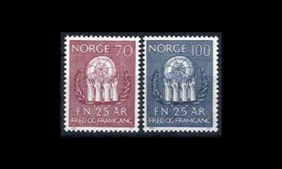 Norja 611-2 ** YK 25 v (1970)