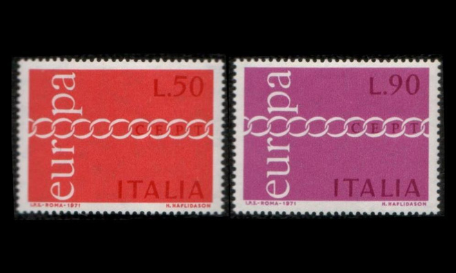 Italia 1335-6 ** Europa (1971)