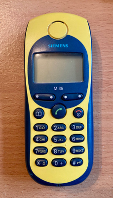 Siemens M35i GSM retro matkapuhelin, keltainen
