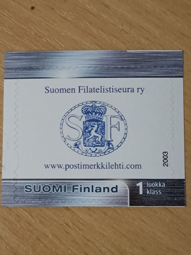 Filatelistiseuran 1 lk. merkki