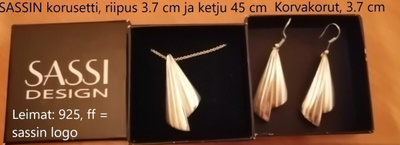 SASSIN VARJOT korvakorut (ei riipus)