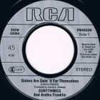 Eurythmics And Aretha Franklin :  Sisters Are Doin'   -  7" - pikkukuva 2