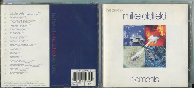 MIKE OLDFIELD . CD-LEVY . ELEMENTS - THE BEST OF MIKE OLDFIE
