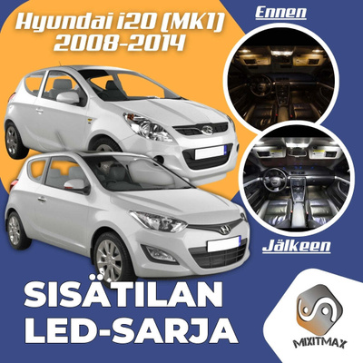 Hyundai i20 (MK1) Sisätilan LED-sarja 6-osainen