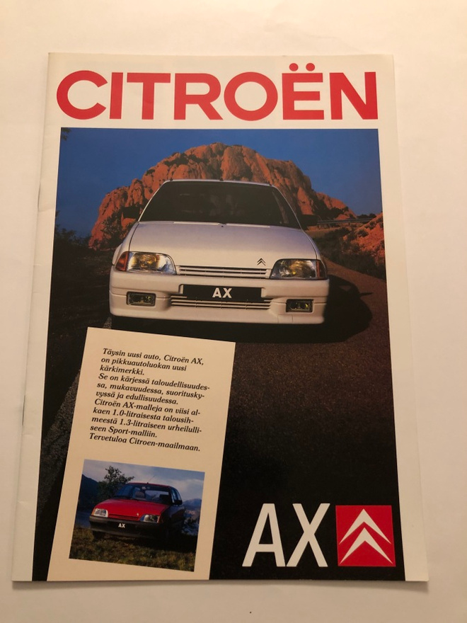 Myyntiesite - Citroen AX - 1987