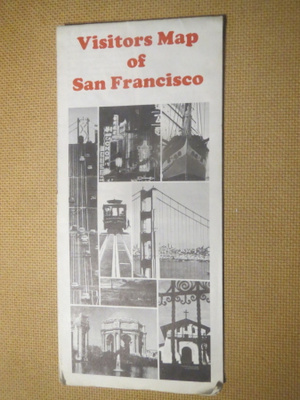 vintage Visitors Map of San Francisco
