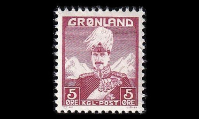 Grönlanti 2 ** Christian X 5 öre (1938)
