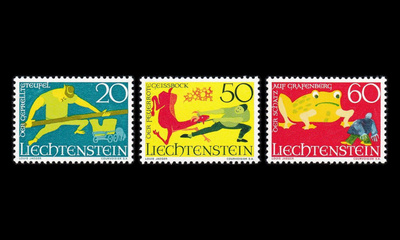Liechtenstein 518-20 ** Satuja (1969)