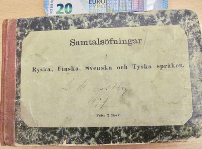 VANHA Sanakirja Lausekirja Suomi Venäjä Ruotsi Saksa 1874