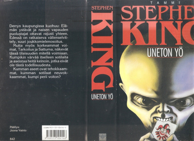King, Stephen: Uneton yö, Tammi 1994, skp., 1.p., K3 +