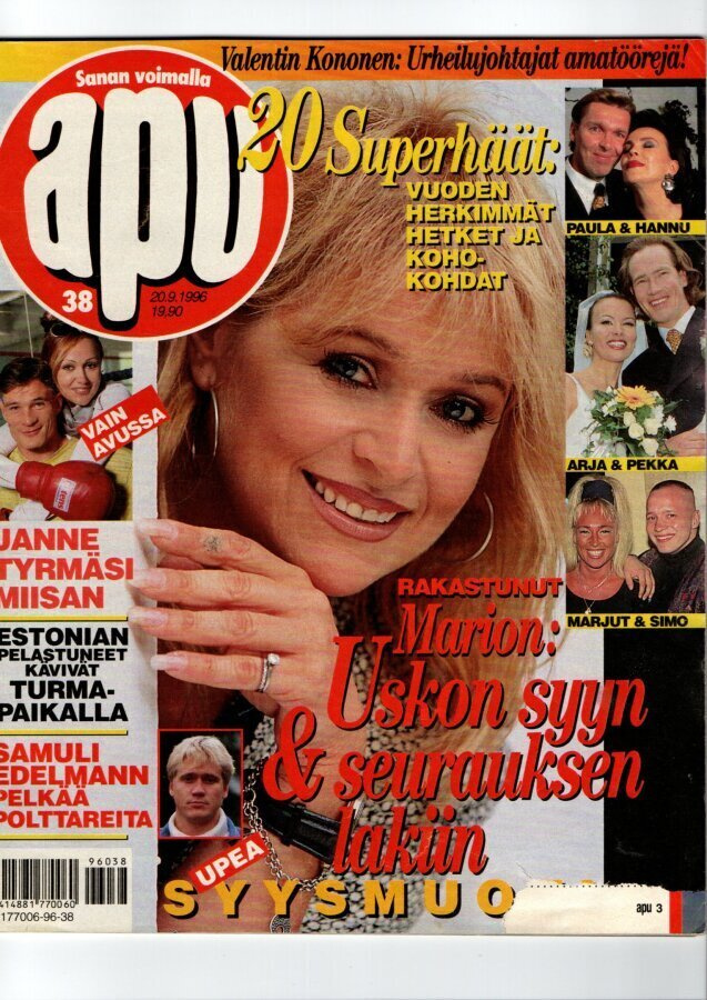 Apu n:o 38 1996 20- Superhäät. Kauniit ja roheat Stephanie &