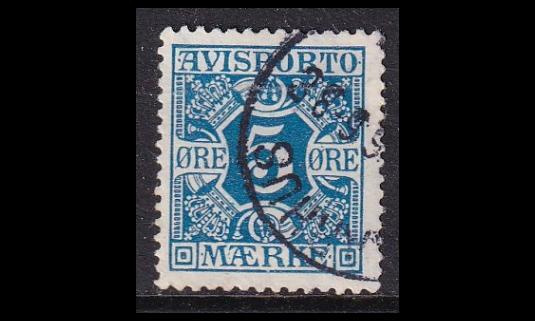 Tanska VM_2Y o Avisporto 5 öre (1914)