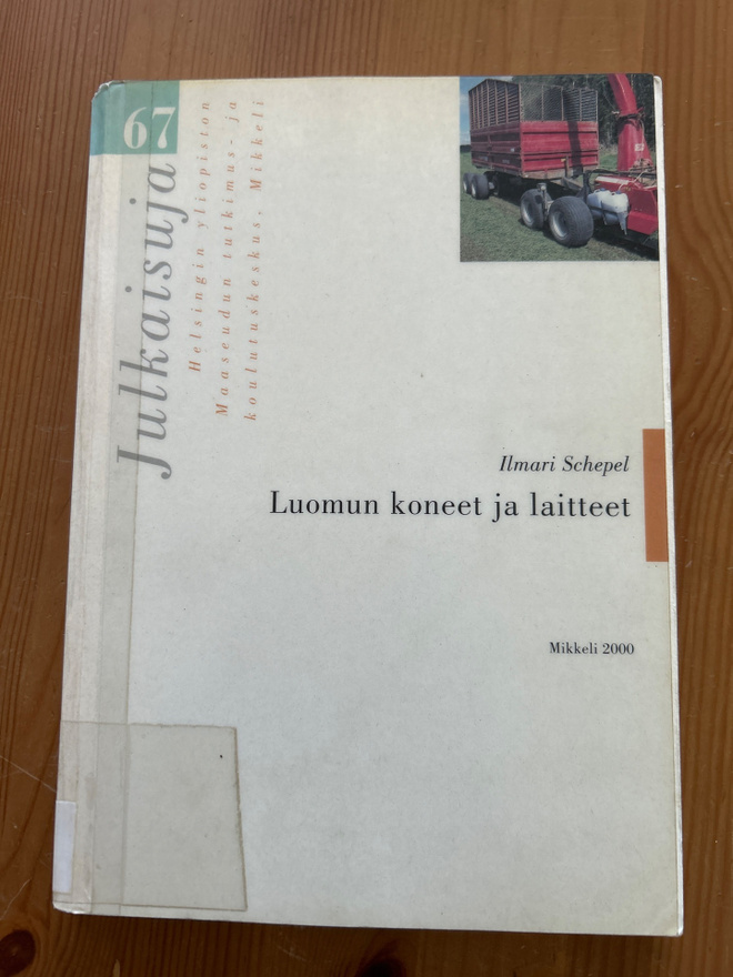 Luomun koneet ja laitteet Ilmari Schepel