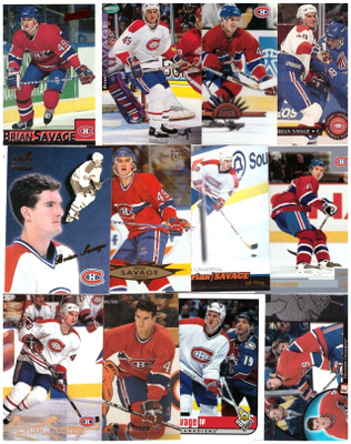 12 x BRIAN SAVAGE Montreal Canadiens