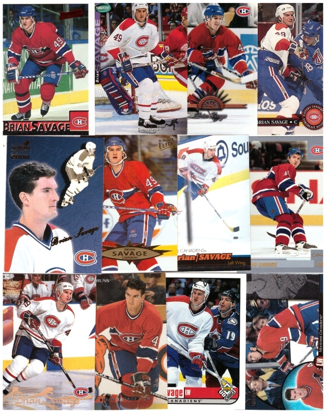 12 x BRIAN SAVAGE Montreal Canadiens
