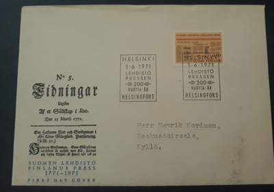 1971  Lehdistö FDC