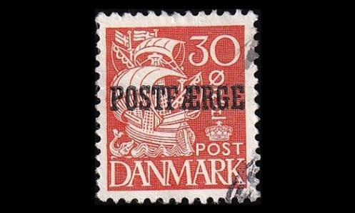 Tanska PF_26 o Laiva 30 öre oranssi (1942)
