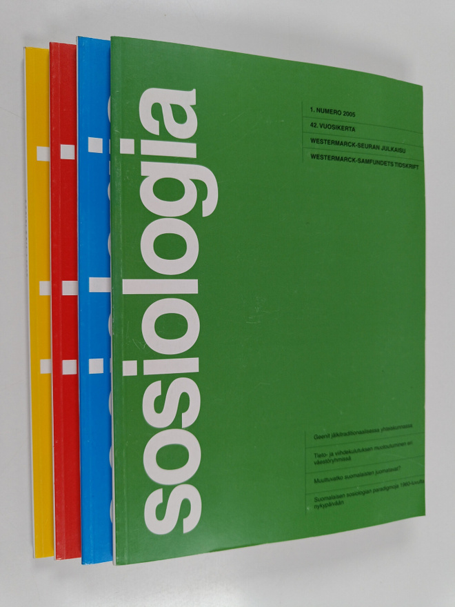 Sosiologia vuosikerta 2005 1-4