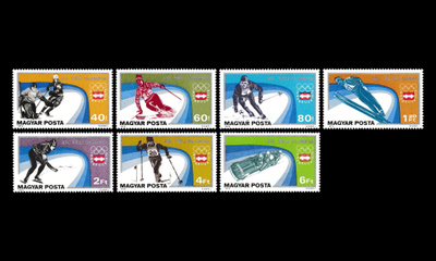 Unkari 3089-95 ** Talviolympialaiset Innsbruck (1975)