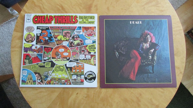 Janis Joplin : Pearl & Cheap Thrills -LP:t yhdellä huudolla