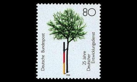 Saksa 1373 ** Kehitysyhteistyöpalvelu 25v (1988)